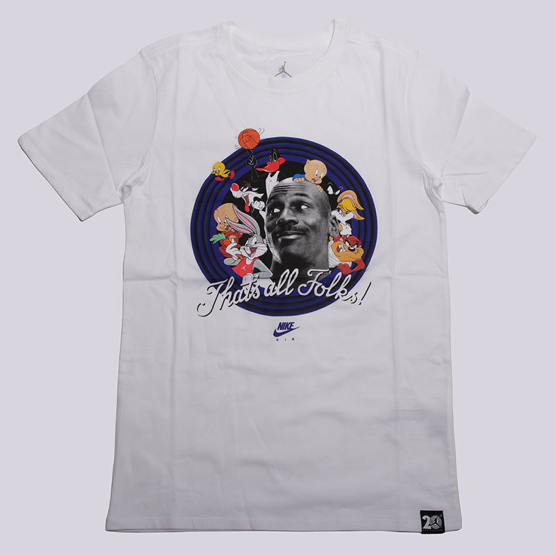 мужская белая футболка Jordan 11 That's All Folks Tee 824358-100 - цена, описание, фото 1