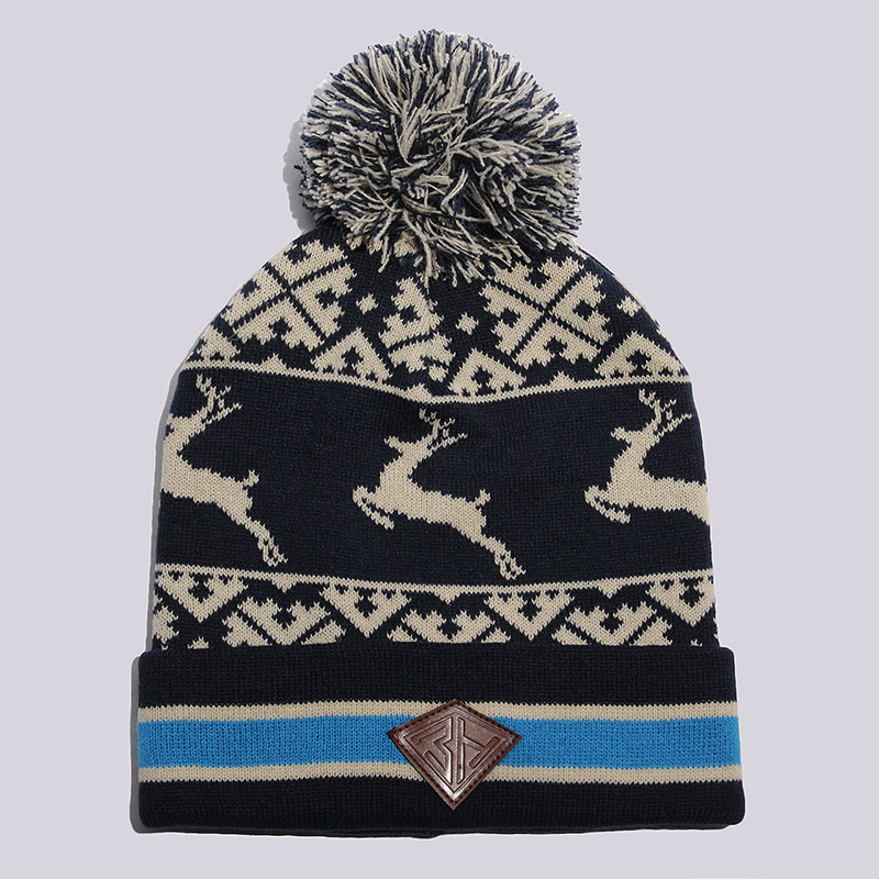  синяя шапка Запорожец heritage Deer Deer*-navy - цена, описание, фото 1