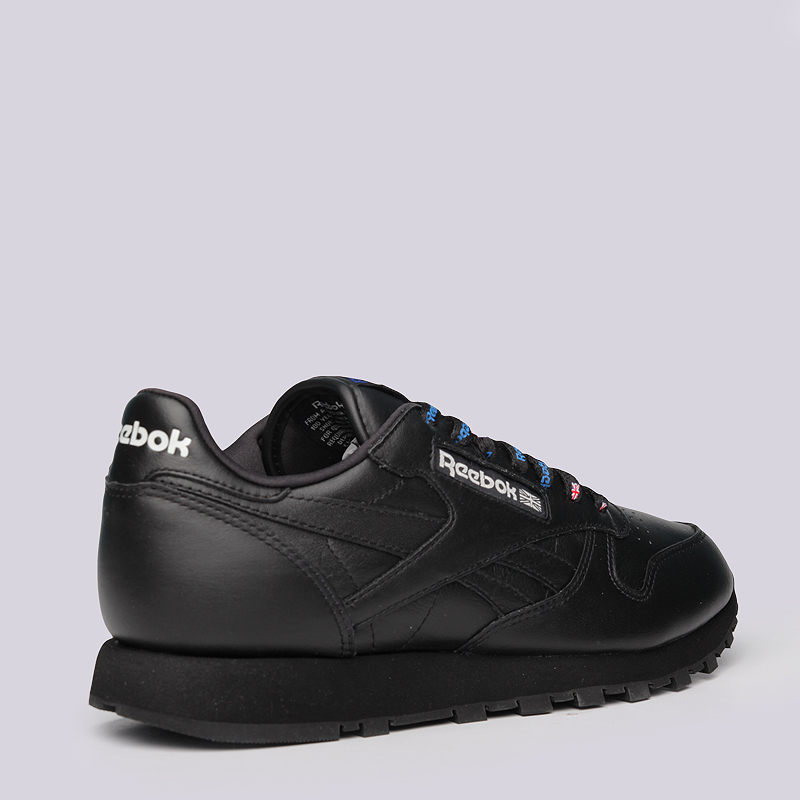 мужские черные кроссовки Reebok CL Leather 1895 AQ9970 - цена, описание, фото 3