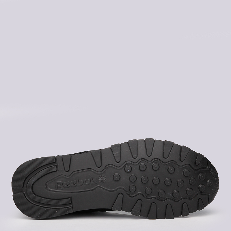 мужские черные кроссовки Reebok GS CL Leather AR2629 - цена, описание, фото 3