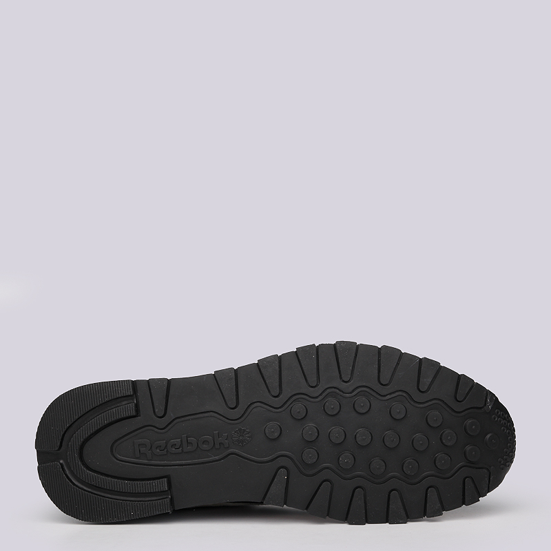 мужские черные кроссовки Reebok GS CL Leather AR2632 - цена, описание, фото 4