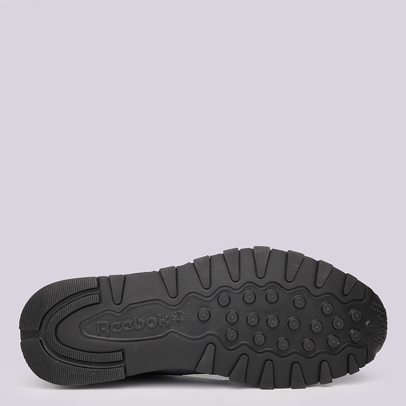 мужские черные кроссовки Reebok GS CL Leather AR2617 - цена, описание, фото 4
