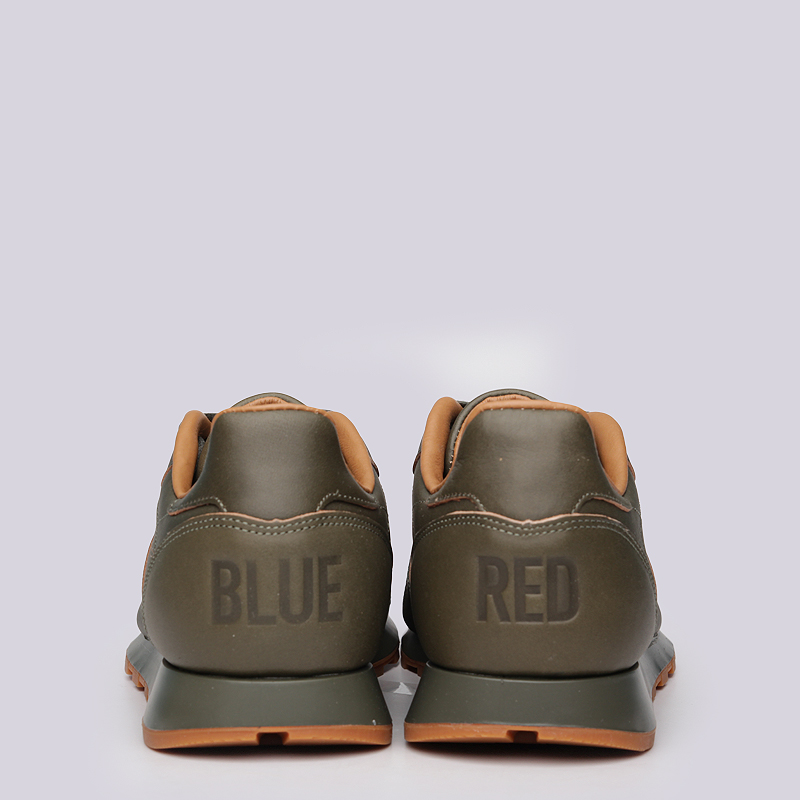 мужские зеленые кроссовки Reebok CL Leather Lux Kendrick BS7465 - цена, описание, фото 6