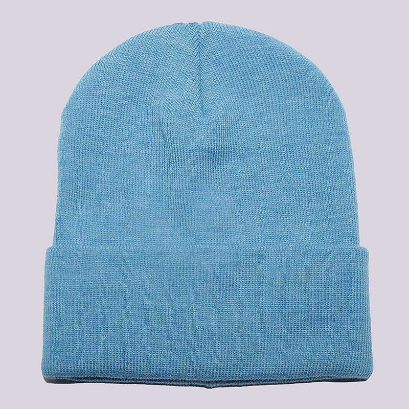  голубая шапка True spin Plain Cuffed Beanie Plain Cuffed-ht blue - цена, описание, фото 1