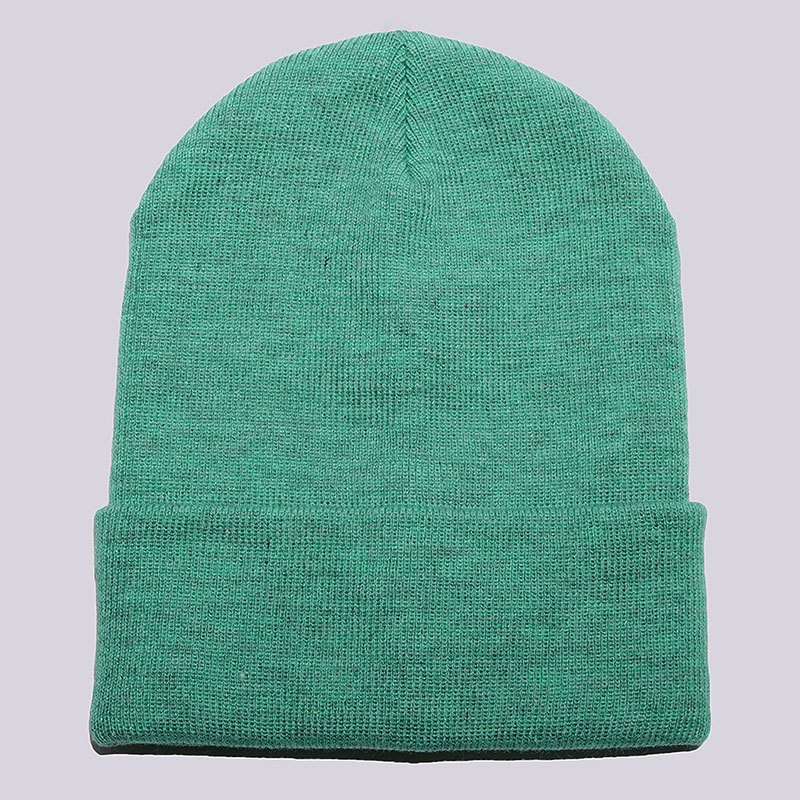  зеленая шапка True spin Plain Cuffed Beanie Plain Cuffed-hthr mn - цена, описание, фото 1