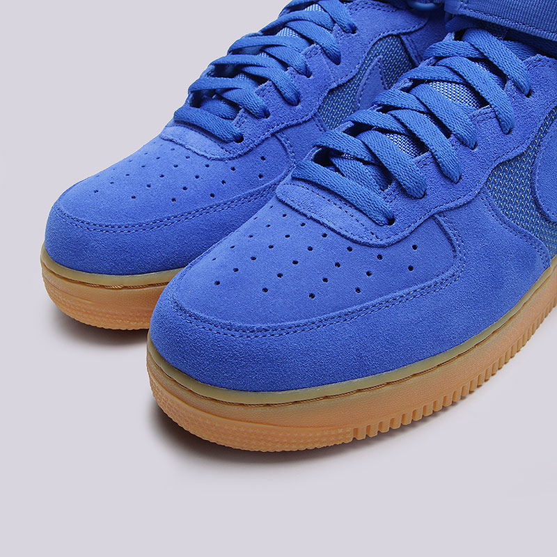 мужские синие кроссовки Nike Air Force 1 High `07 LV8 806403-400 - цена, описание, фото 5