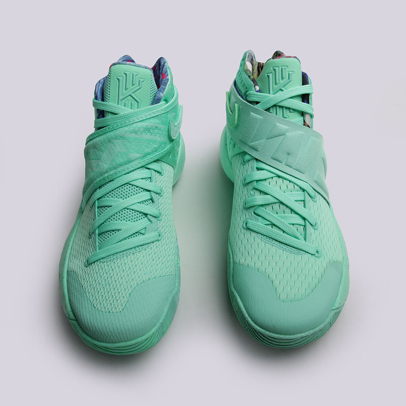 мужские мятные баскетбольные кроссовки  Nike Kyrie 2 What The 914681-300 - цена, описание, фото 5