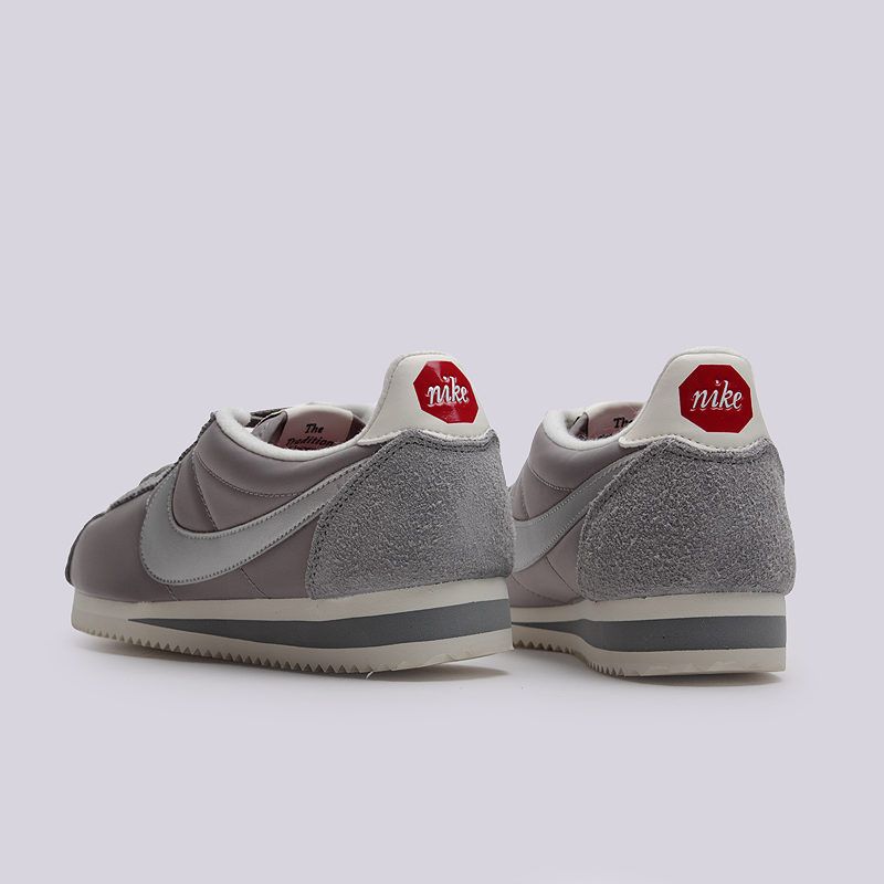 мужские серые кроссовки Nike Classic Cortez Nylon PRM 876873-001 - цена, описание, фото 6