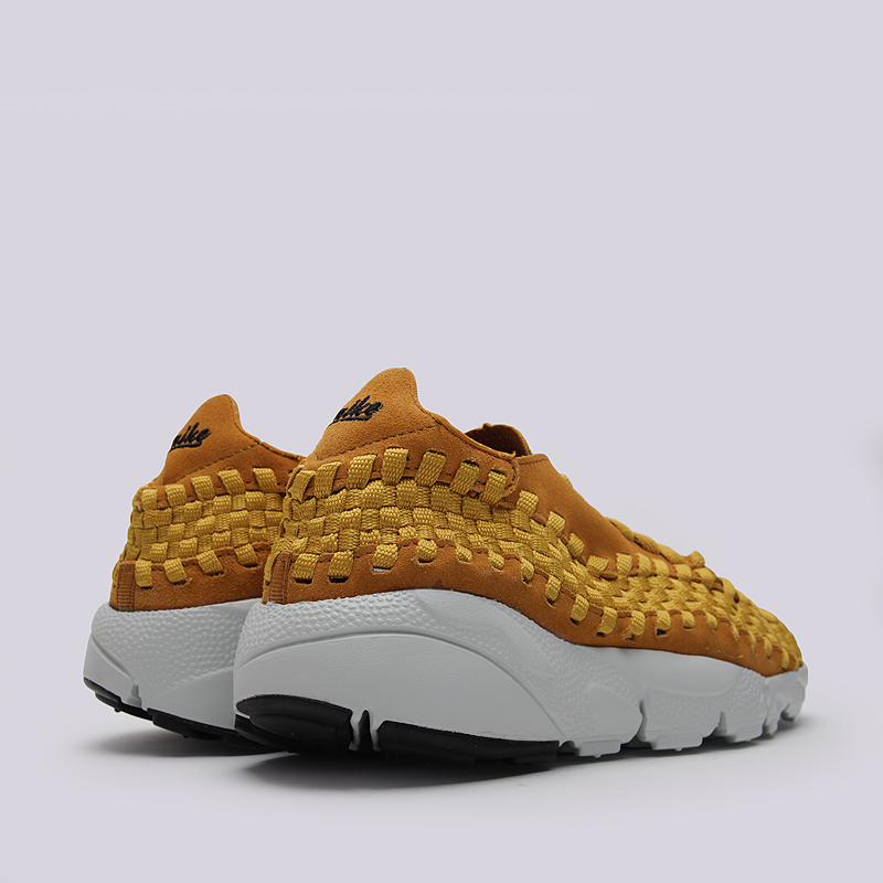 мужские желтые кроссовки Nike Air Footscape Woven NM 875797-700 - цена, описание, фото 2