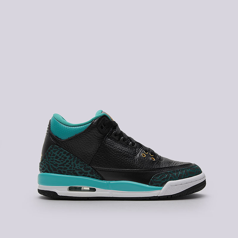 женские черные кроссовки Jordan 3 Retro GG 441140-018 - цена, описание, фото 1