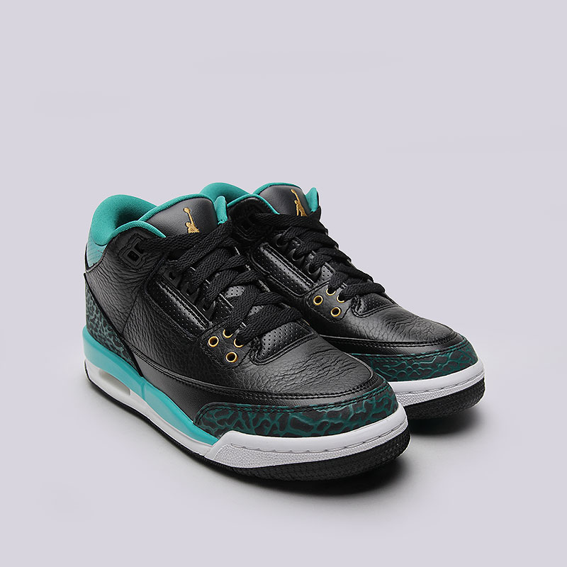 женские черные кроссовки Jordan 3 Retro GG 441140-018 - цена, описание, фото 2
