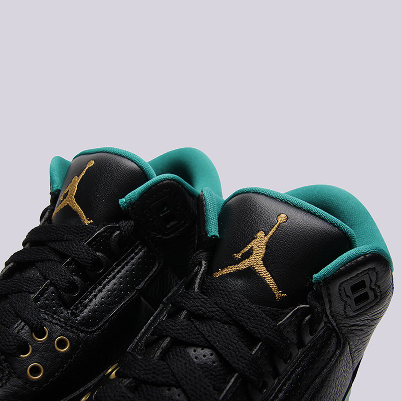 женские черные кроссовки Jordan 3 Retro GG 441140-018 - цена, описание, фото 5