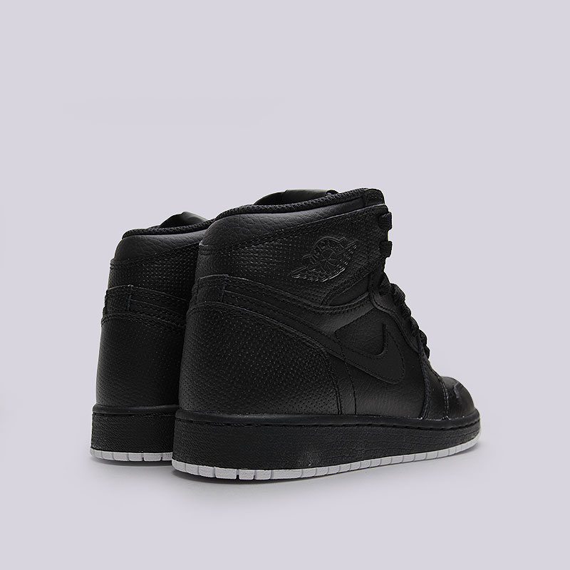 женские черные кроссовки Jordan 1 Retro High OG BG 575441-002 - цена, описание, фото 3