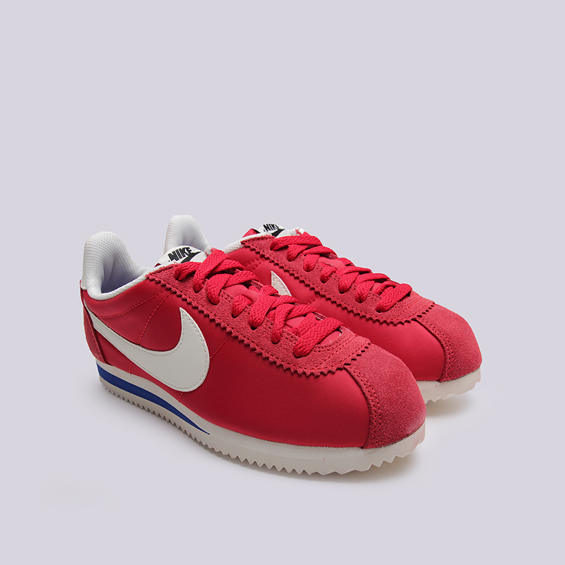 женские красные кроссовки Nike WMNS Classic Cortez Nylon PRM 882258-600 - цена, описание, фото 2