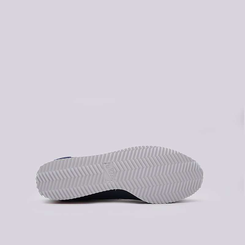 мужские синие кроссовки Nike Classic Cortez Nylon PREM 876873-400 - цена, описание, фото 5
