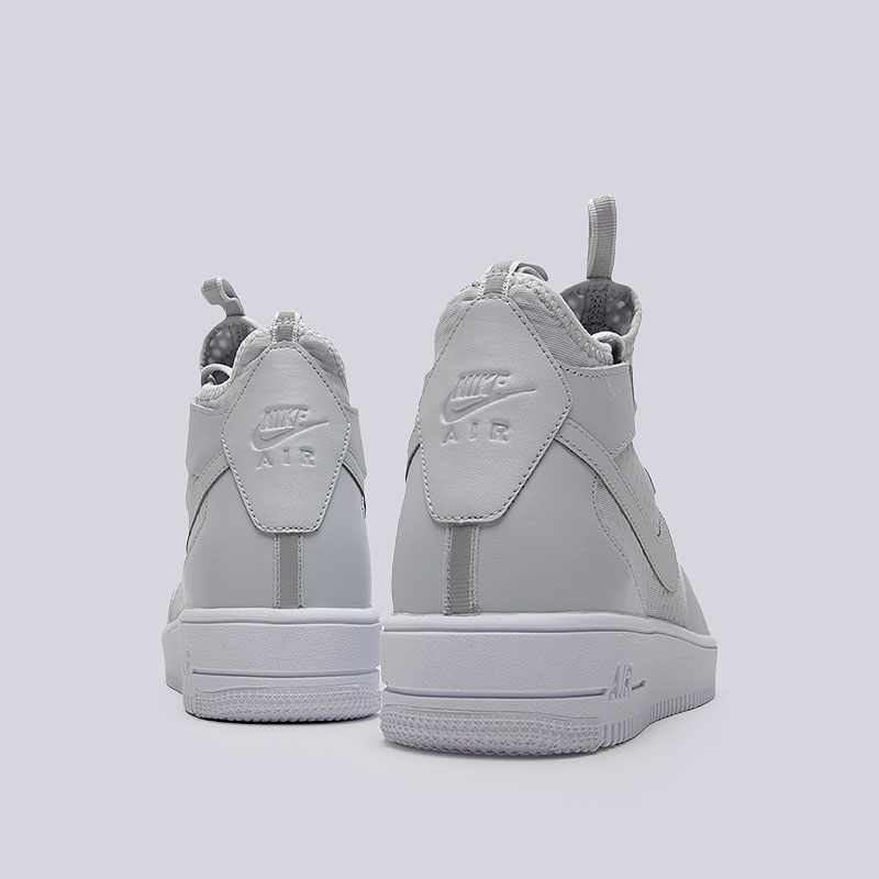 Nike air force ultraforce mid grey/white discount