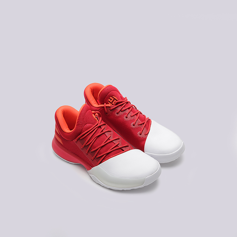 мужские красные баскетбольные кроссовки adidas Harden Vol.1 BW0547 - цена, описание, фото 2