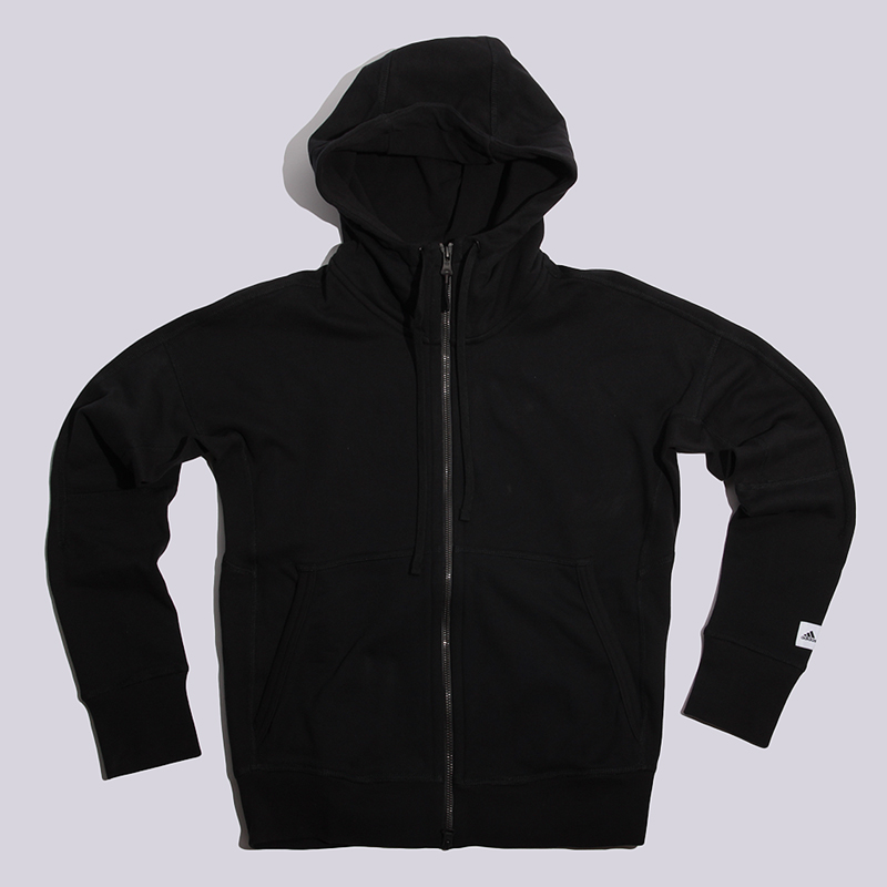 женская черная толстовка adidas X Reigning Champ Fleece Jacket S99321 - цена, описание, фото 1