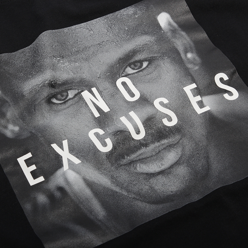 мужская черная футболка Jordan Making Excuses Dri-Fit Tee 862193-010 - цена, описание, фото 2