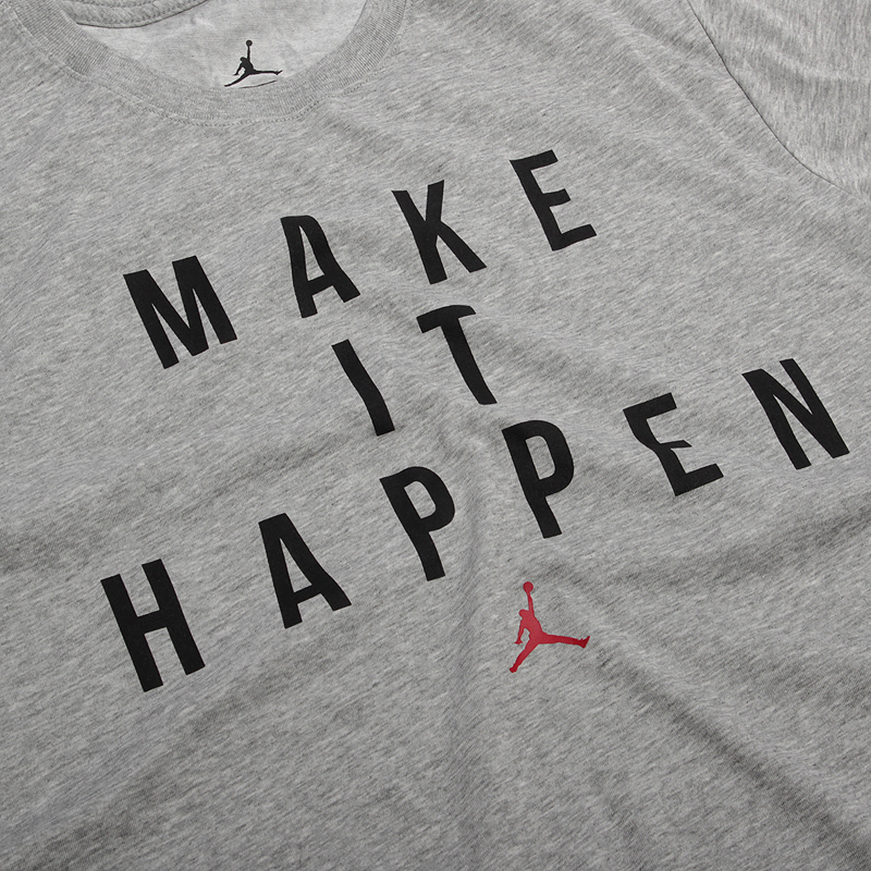 мужская серая футболка Jordan Make It Happen Dri-Fit Tee 862191-063 - цена, описание, фото 2