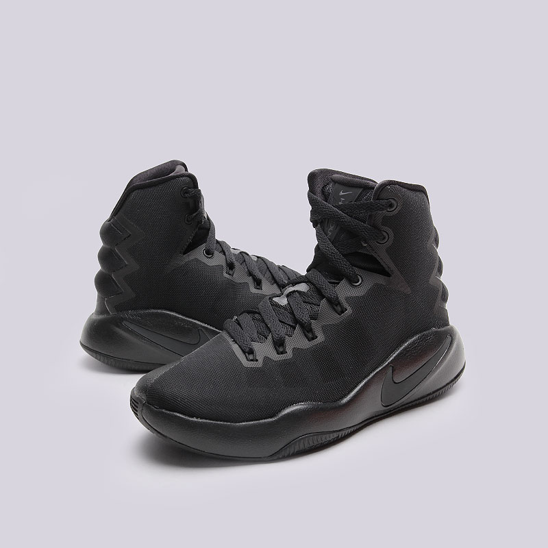 детские черные баскетбольные кроссовки Nike Hyperdunk 2016 (GS) 845120-008 - цена, описание, фото 6