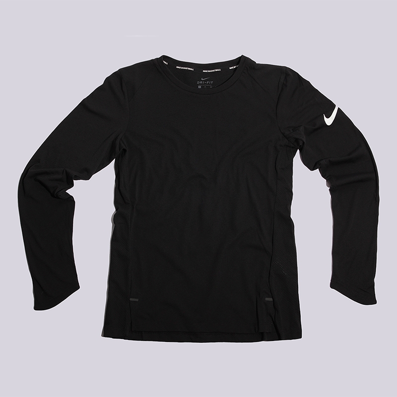 женская черная футболка Nike WMNS NK BRTHE Top LS Elite 842740-010 - цена, описание, фото 1