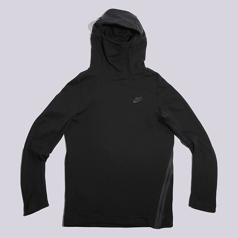 мужская черная толстовка Nike NSW TCH FLS Hoodie PO 832116-010 - цена, описание, фото 1