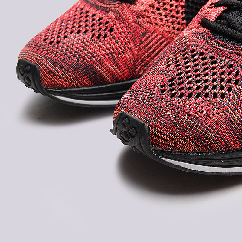 мужские красные кроссовки Nike Flyknit Racer 526628-608 - цена, описание, фото 5