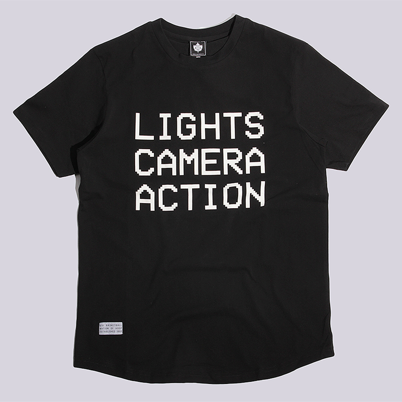 мужская черная футболка K1X Lights Camera Action Tee 1161-2501/0010 - цена, описание, фото 1