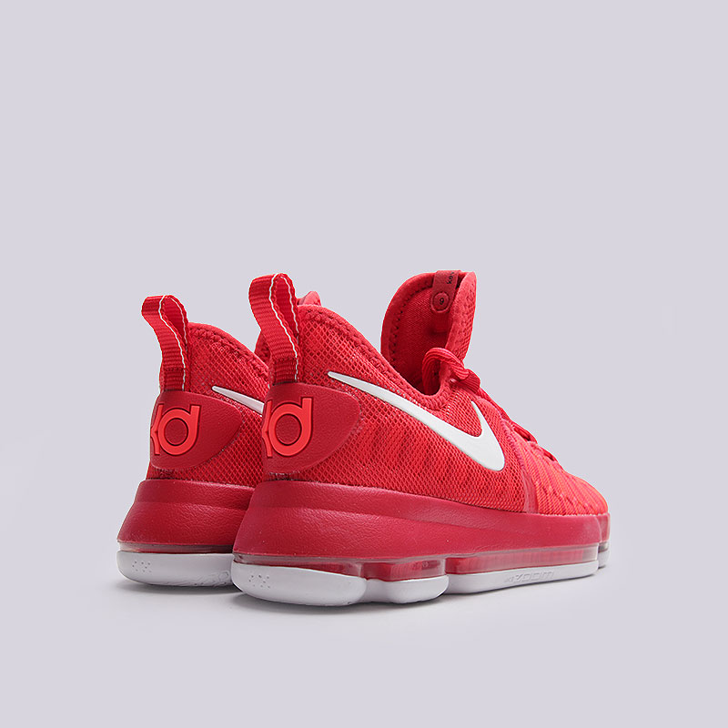 детские красные баскетбольные кроссовки Nike Zoom KD9 (GS) 855908-611 - цена, описание, фото 2
