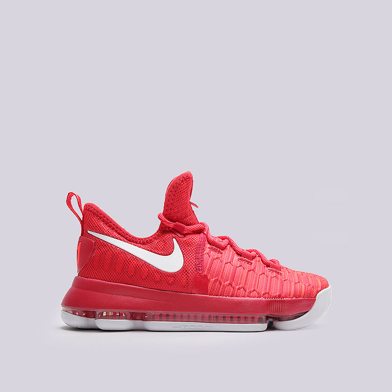 детские красные баскетбольные кроссовки Nike Zoom KD9 (GS) 855908-611 - цена, описание, фото 1