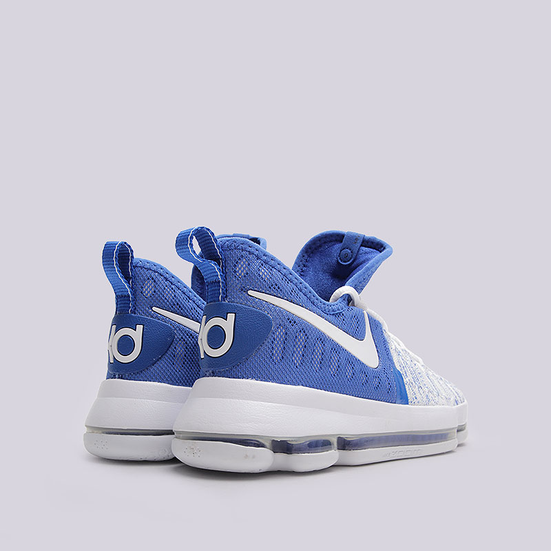 детские синие баскетбольные кроссовки  Nike Zoom KD9 (GS) 855908-411 - цена, описание, фото 4