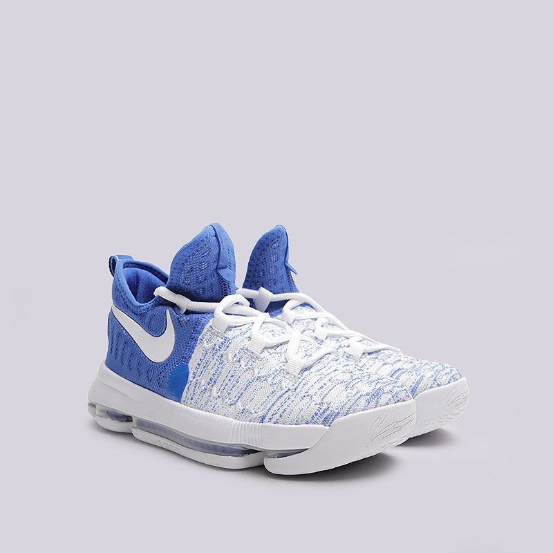 детские синие баскетбольные кроссовки  Nike Zoom KD9 (GS) 855908-411 - цена, описание, фото 3