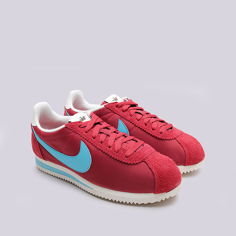 мужские красные кроссовки  Nike Classic Cortez Nylon Prem 876873-600 - цена, описание, фото 3
