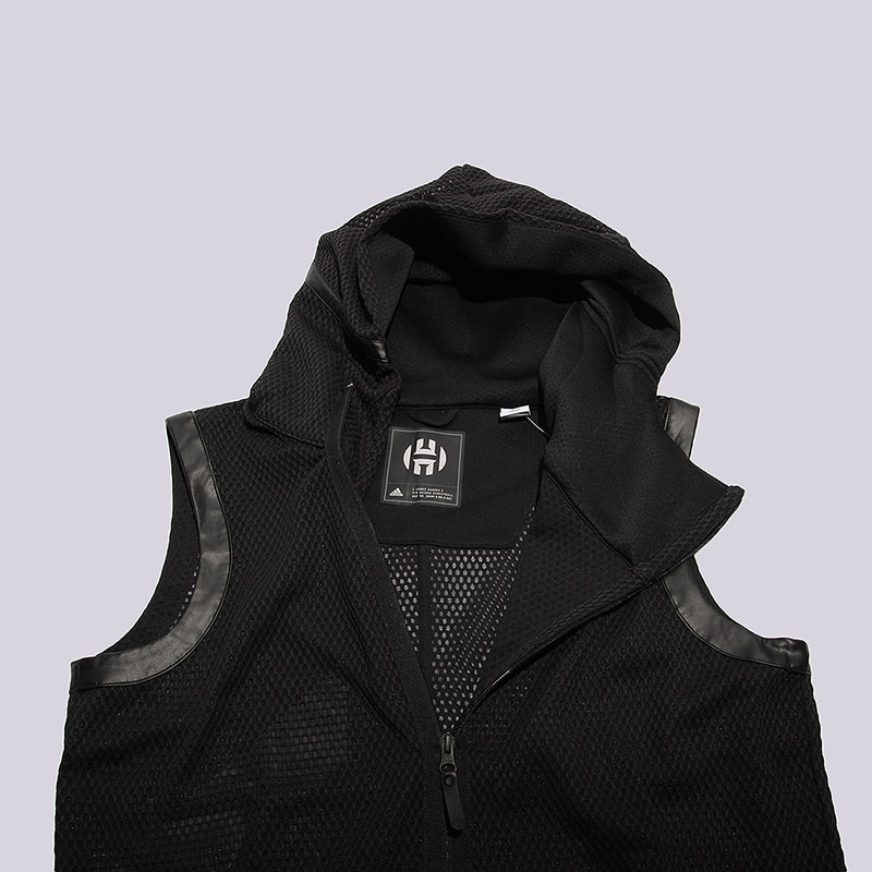 мужская черная толстовка adidas Harden Hoody AZ4041 - цена, описание, фото 2