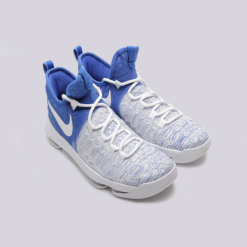мужские белые баскетбольные кроссовки Nike Zoom KD 9 843392-411 - цена, описание, фото 4