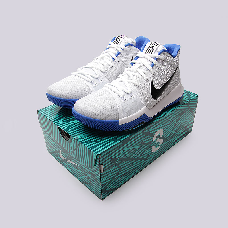 мужские белые баскетбольные кроссовки  Nike Kyrie 3 852395-102 - цена, описание, фото 5