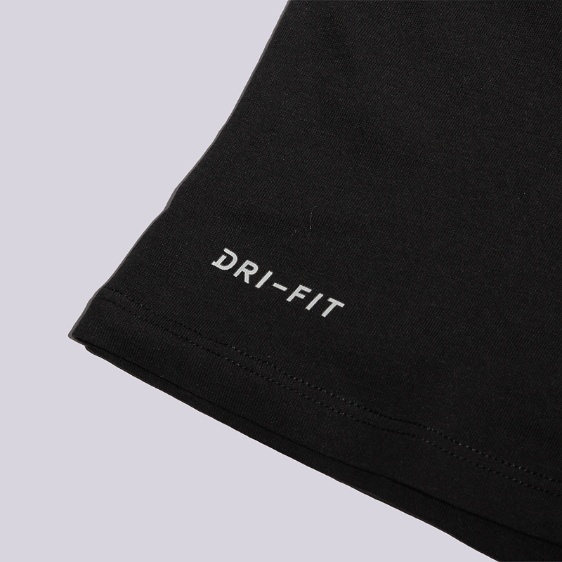 мужская черная футболка Nike KI M NK Dry Tee DF BM 830995-010 - цена, описание, фото 3