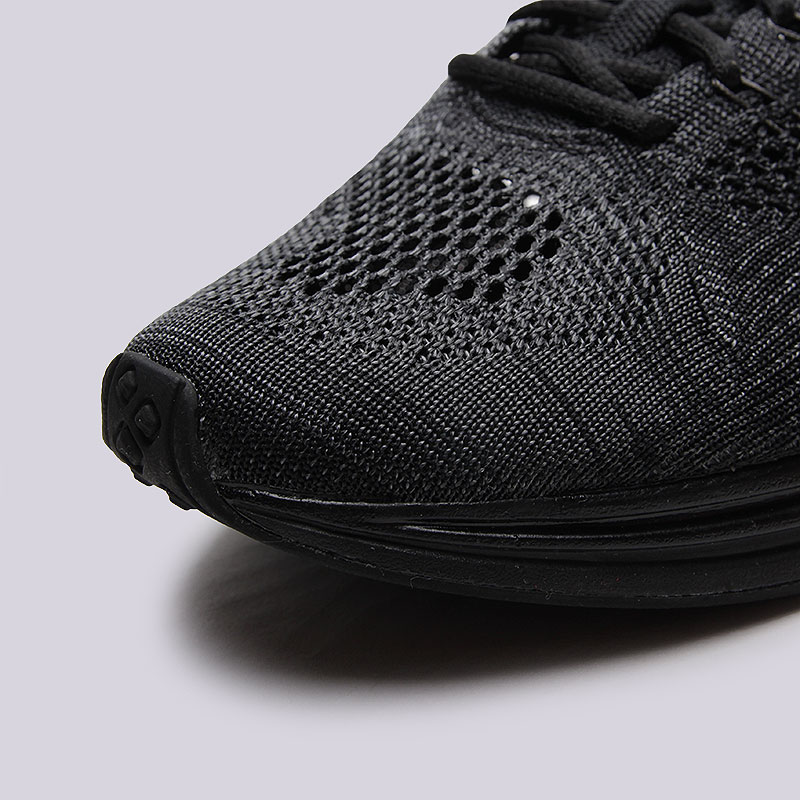 мужские черные кроссовки Nike Flyknit Racer 526628-009 - цена, описание, фото 5