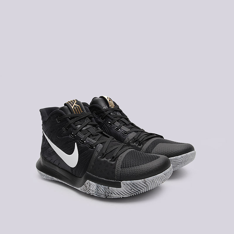 мужские черные баскетбольные кроссовки Nike Kyrie 3 BHM 852415-001 - цена, описание, фото 2