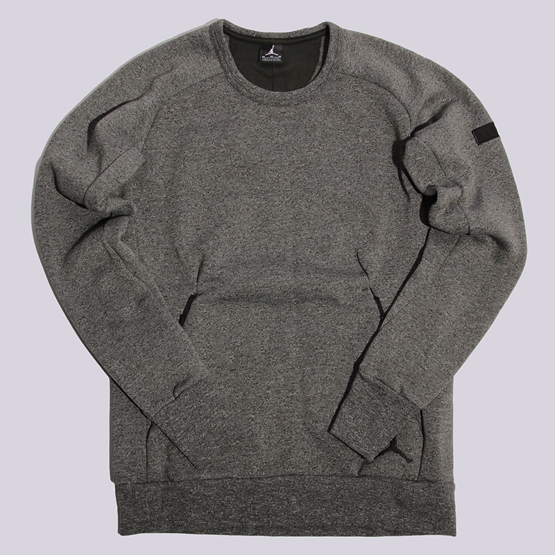 

Толстовка Jordan Icon Fleece Crew, Серый