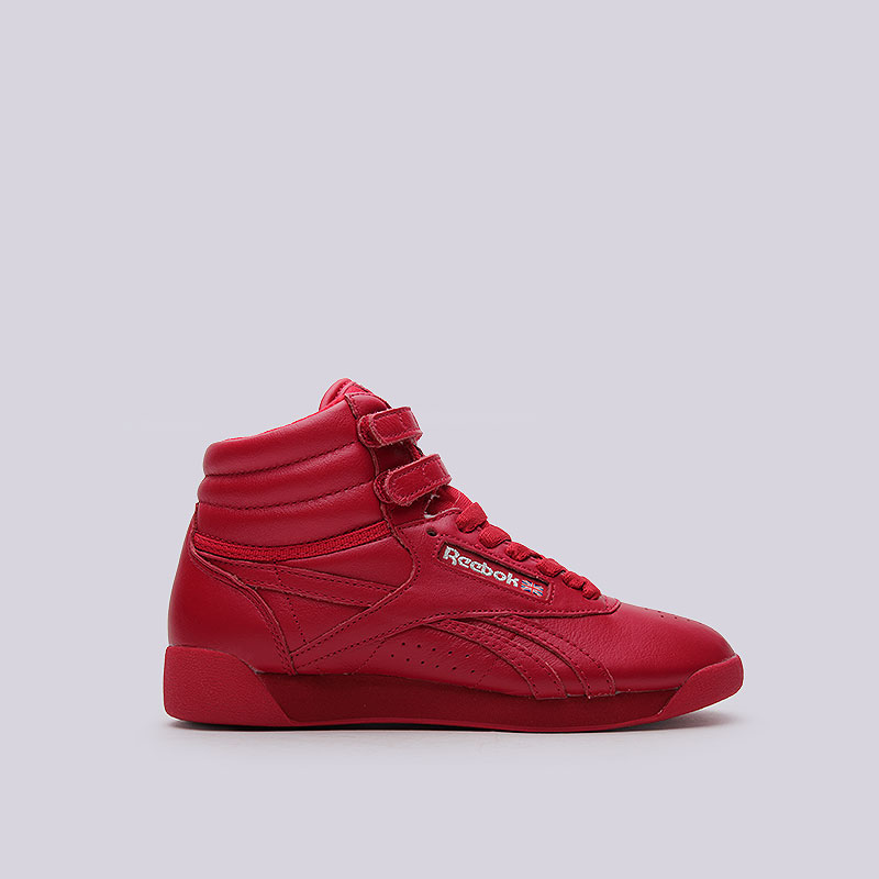 женские красные кроссовки  Reebok Freestyle Hi OG Lux BD4469 - цена, описание, фото 1