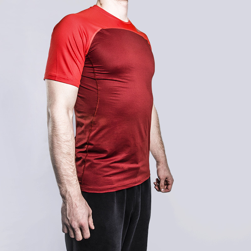 мужская красная футболка Nike Hypercool Training Shirt 828178-674 - цена, описание, фото 1