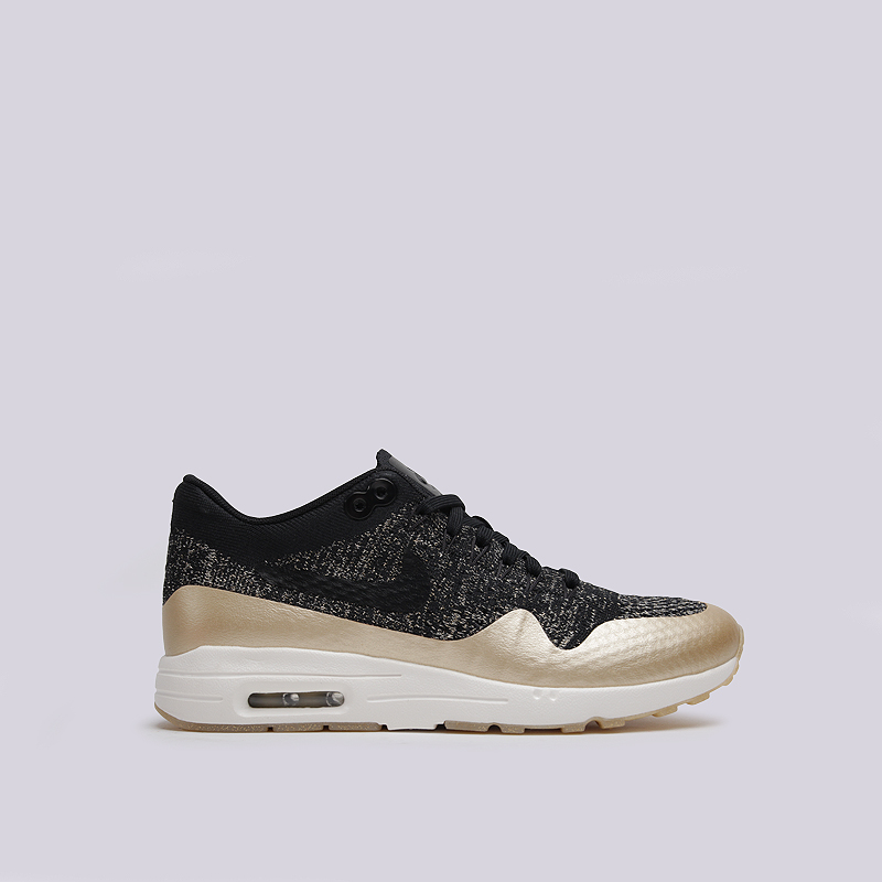 женские черные кроссовки Nike WMNS Air Max 1 Ultra FK MTLC 881195-001 - цена, описание, фото 1