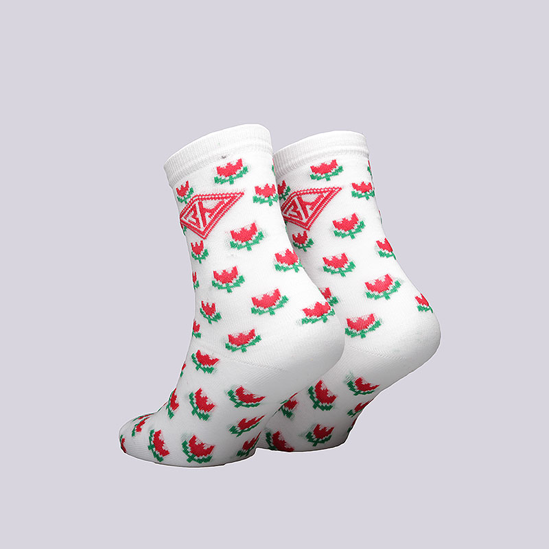 женские носки Запорожец heritage Цветочки  (W Цветочки-бел)  - цена, описание, фото 2