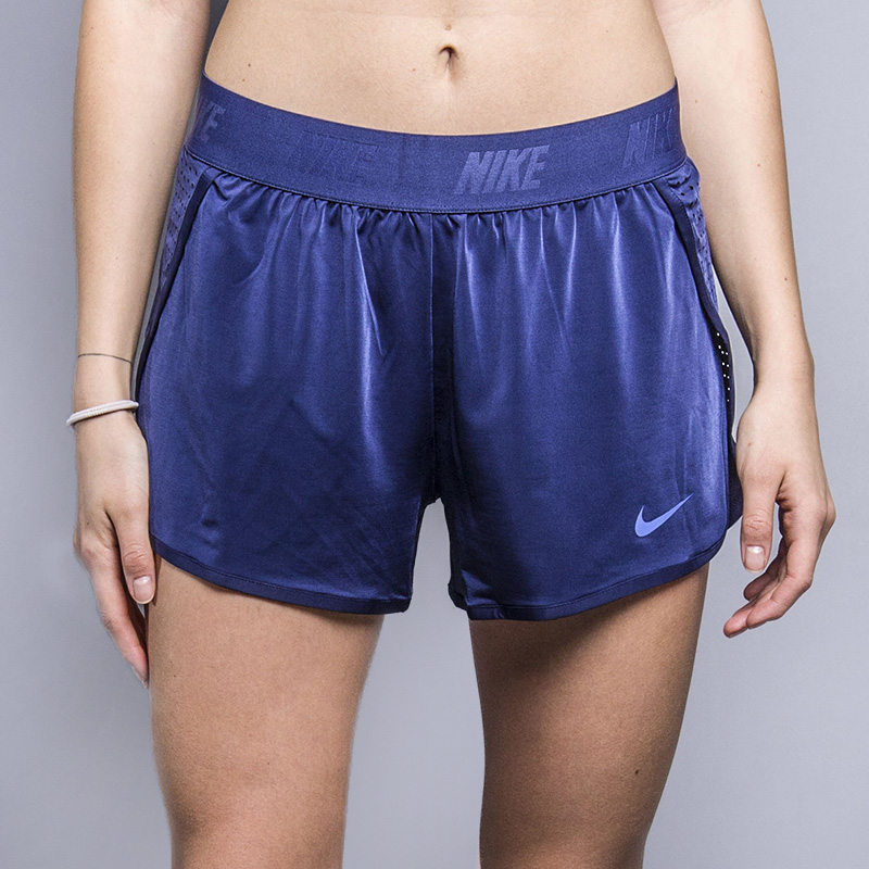 женские синие шорты Nike NK Dry 2IN1 FL 831346-429 - цена, описание, фото 2