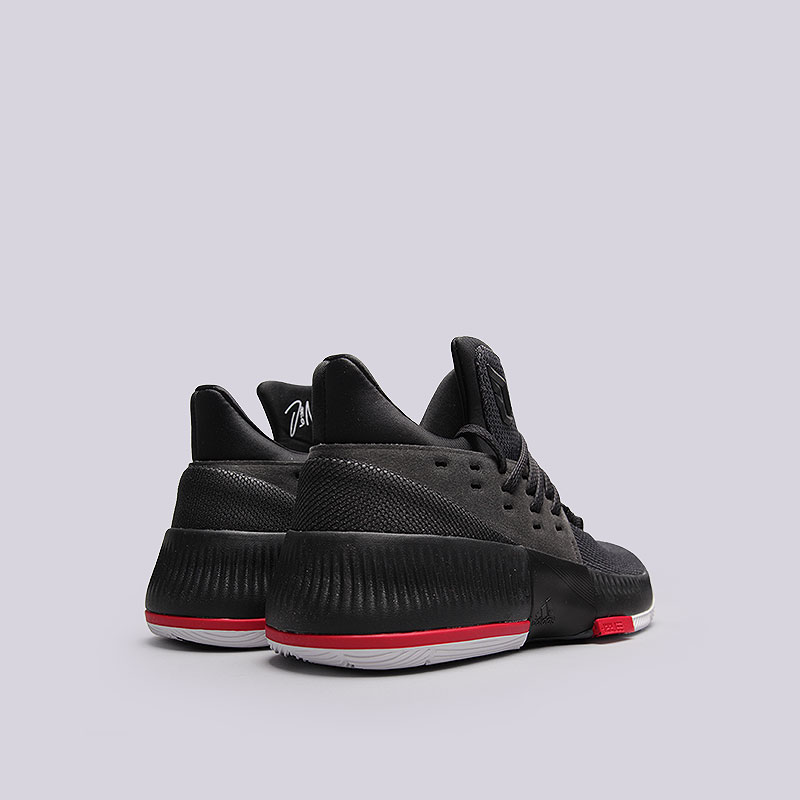 детские черные баскетбольные кроссовки adidas D Lillard 3 B49590 - цена, описание, фото 3