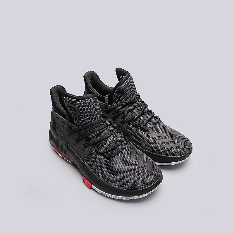 детские черные баскетбольные кроссовки adidas D Lillard 3 B49590 - цена, описание, фото 2