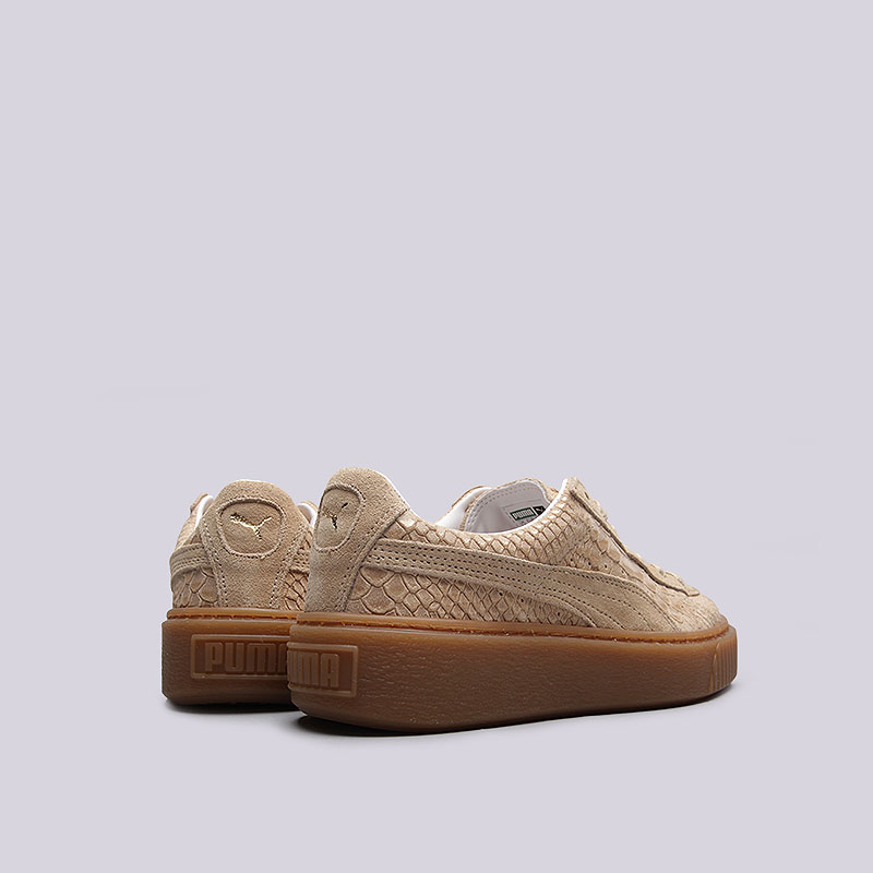 женские кремовые кроссовки  PUMA Platform ExotSkinWn's 36337702 - цена, описание, фото 3