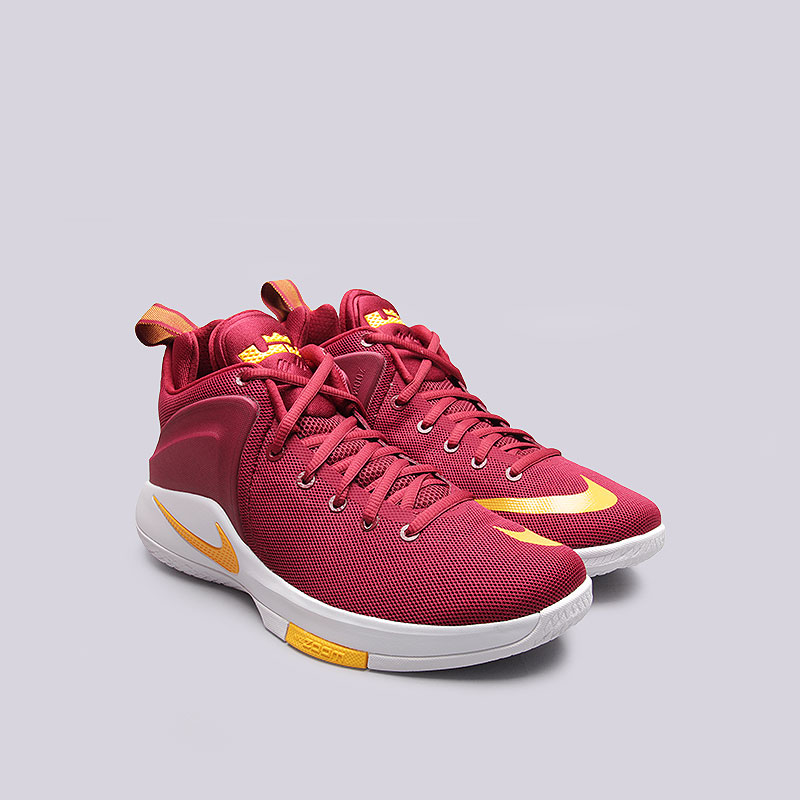 мужские бордовые баскетбольные кроссовки Nike Zoom Witness 852439-601 - цена, описание, фото 4